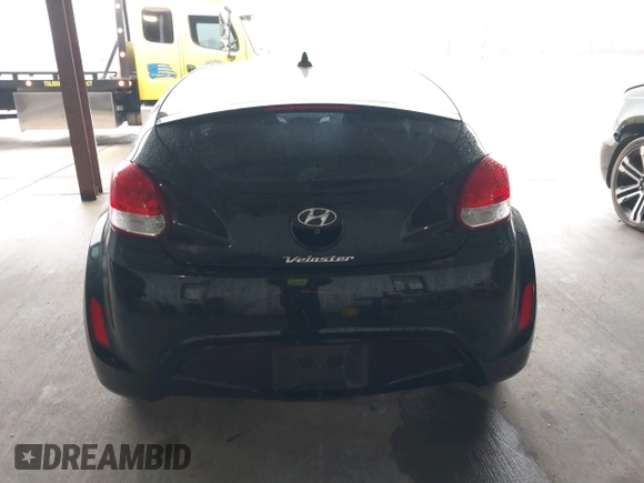 2017 Hyundai Veloster Value Edition with VIN KMHTC6AD6HU321999, listed as a IAAI auction lot 41611017 with 99,382 mi miles. Bid and sale history available at carsss.com. Image 16.