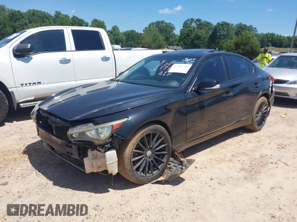 2015 Infiniti Q50 Sport with VIN JN1BV7AR2FM410593, listed as a IAAI auction lot 42346780 with 157,027 mi miles and . Bid and sale history available at DreamBid. Image 23.