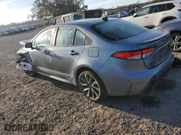 2022 Toyota Corolla SE with VIN 5YFS4MCE2NP121525, listed as a Copart auction lot 47720955 with 22,522 mi miles and Non Repairable. Bid and sale history available at carsss.com. Image 2.