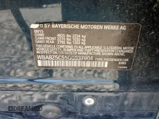 2016 BMW 3 Series 328i Gran Turismo xDrive z VIN WBA8Z5C55GGS37904, wystawiony jako Copart lot #57641274 z przebiegiem Nie podano mil oraz Szkoda całkowita • Salvage title. Historia ofert i sprzedaży dostępna na DreamBid. Obrazek 12.