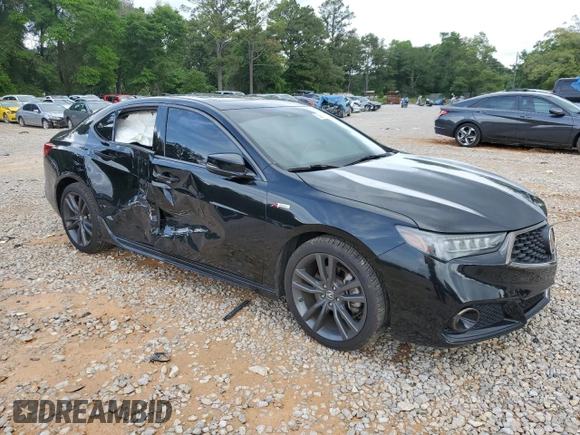 2018 Acura TLX w/A-SPEC Pkg with VIN 19UUB2F68JA007780, listed as a Copart auction lot 55611915 with 47,840 mi miles and Salvage title. Bid and sale history available at DreamBid. Image 4.