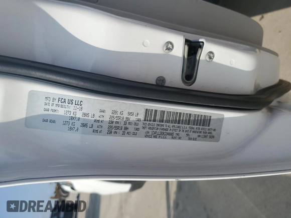 2019 Jeep Cherokee Limited with VIN 1C4PJLDB3KD340005, listed as a Copart auction lot 54223125 with 75,898 mi miles and Clean title. Bid and sale history available at DreamBid. Image 12.