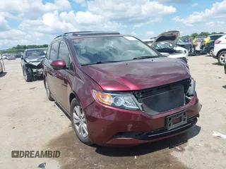 2016 Honda Odyssey EX-L z VIN 5FNRL5H69GB087459, wystawiony jako IAAI lot #42221113 z przebiegiem 131 577 mil mil oraz . Historia ofert i sprzedaży dostępna na DreamBid. Obrazek 1.