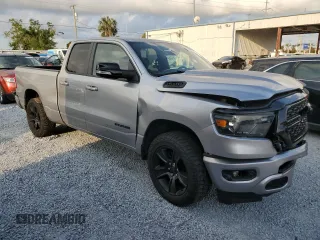 2022 Ram 1500 Big Horn with VIN 1C6SRFBT5NN144489, listed as a Copart auction lot 57112715 with 52,933 mi miles and Non repairable. Bid and sale history available at DreamBid. Image 4.