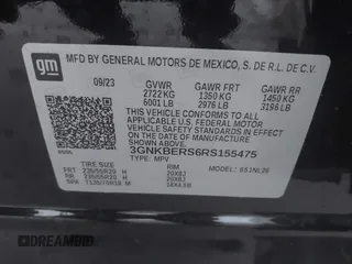 2024 Chevrolet Blazer RS с VIN 3GNKBERS6RS155475, выставлен на аукционе IAAI как лот 41529038 с пробегом 21 727 миль миль и . История ставок и продаж доступна на DreamBid. Изображение 9.