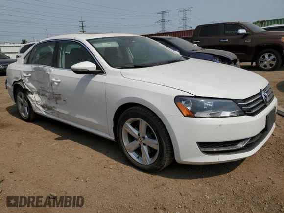 2012 Volkswagen Passat SE with VIN 1VWBP7A32CC012012, listed as a Copart auction lot 58757365 with 83,142 mi miles and Salvage title. Bid and sale history available at DreamBid. Image 4.
