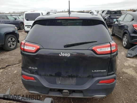 2015 Jeep Cherokee Limited with VIN 1C4PJMDSXFW759064, listed as a Copart auction lot 53570035 with 153,747 mi miles and Salvage Title. Bid and sale history available at DreamBid. Image 6.