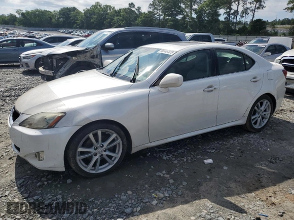 2007 Lexus IS 250 z VIN JTHBK262272037197, wystawiony jako Copart lot #56546425 z przebiegiem 70 806 mil mil oraz Szkoda całkowita • Salvage title. Historia ofert i sprzedaży dostępna na DreamBid. Obrazek 1.
