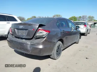 2015 Honda Civic Sedan LX with VIN 19XFB2F55FE075943, listed as a IAAI auction lot 41830699 with 199,838 mi miles. Bid and sale history available at carsss.com. Image 4.