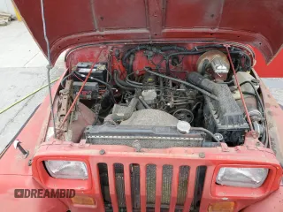 1995 Jeep Wrangler S z VIN 1J4FY19P0SP320982, wystawiony jako Copart lot #58615045 z przebiegiem 156 123 mil mil oraz Czysty tytuł • Clean title. Historia ofert i sprzedaży dostępna na DreamBid. Obrazek 12.