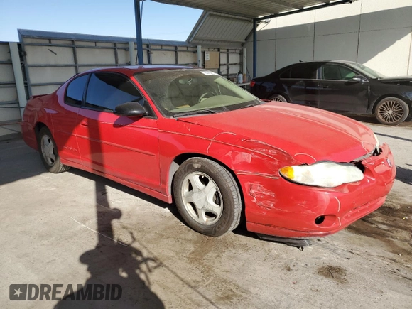 2003 Chevrolet Monte Carlo SS with VIN 2G1WX12K639455156, listed as a Copart auction lot 75675414 with 124,695 mi miles and Salvage Title. Bid and sale history available at carsss.com. Image 4.
