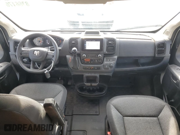 2024 Ram ProMaster Cargo Tradesman with VIN 3C6LRVVG0RE114324, listed as a Copart auction lot 83661704 with 8,722 mi miles and Salvage Title. Bid and sale history available at carsss.com. Image 8.