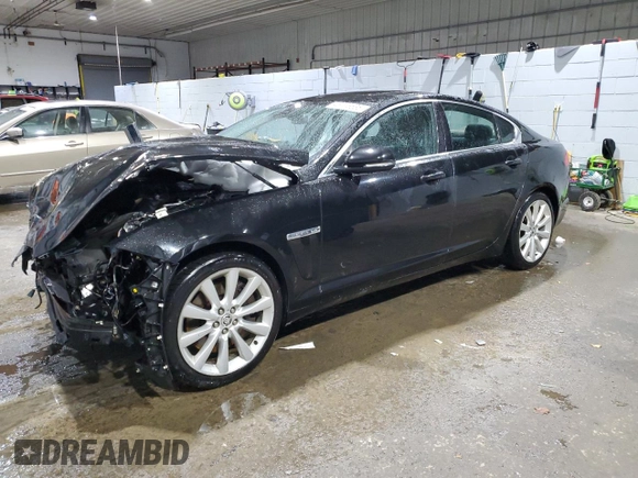 2013 Jaguar XF V6 SC with VIN SAJWJ0EFXD8S88025, listed as a Copart auction lot 45715535 with 148,077 mi miles and Salvage Title. Bid and sale history available at carsss.com. Image 1.