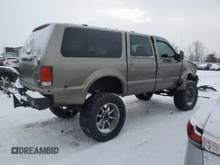 2003 Ford Excursion Limited z VIN 1FMSU43P53EB56437, wystawiony jako Copart lot #87789995 z przebiegiem 161 571 mil mil oraz Czysty tytuł • Clean title. Historia ofert i sprzedaży dostępna na DreamBid. Obrazek 3.