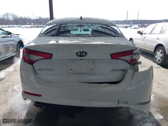 2013 Kia Optima SX with VIN 5XXGR4A66DG126012, listed as a IAAI auction lot 41378810 with 110,956 mi miles. Bid and sale history available at carsss.com. Image 16.