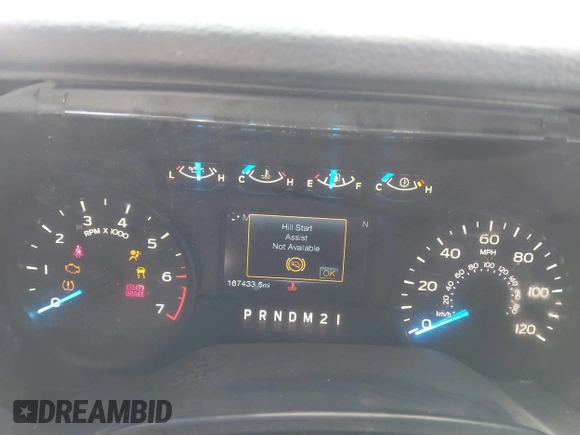 2017 Ford F-150 XL with VIN 1FTEW1EF6HKE12236, listed as a IAAI auction lot 41351158 with 167,433 mi miles. Bid and sale history available at carsss.com. Image 7.