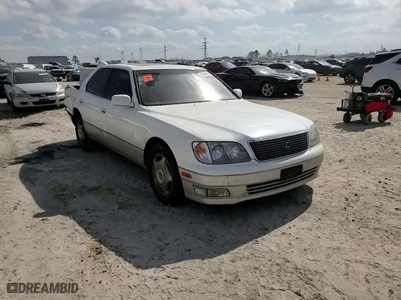 1998 Lexus LS 400 Luxury Sdn with VIN JT8BH28F5W0104335, listed as a Copart auction lot 44342665 with 180,045 mi miles and Salvage Title. Bid and sale history available at carsss.com. Image 10.