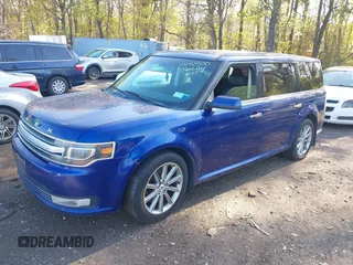 2013 Ford Flex Limited with VIN 2FMHK6D83DBD05993, listed as a IAAI auction lot 42140500 with 214,701 mi miles. Bid and sale history available at carsss.com. Image 2.