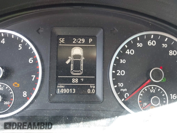 2012 Volkswagen Tiguan SEL with VIN WVGAV7AX7CW608637, listed as a IAAI auction lot 42173987 with 149,013 mi miles and . Bid and sale history available at DreamBid. Image 7.