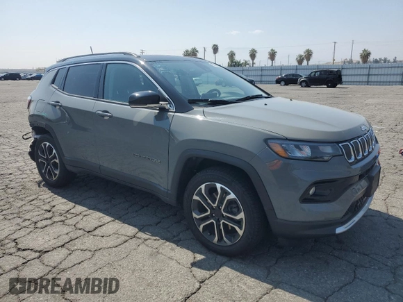 2022 Jeep Compass Limited с VIN 3C4NJDCB7NT117219, выставлен на аукционе Copart как лот 60330765 с пробегом 25 760 миль миль и Списание • Salvage title. История ставок и продаж доступна на DreamBid. Изображение 4.