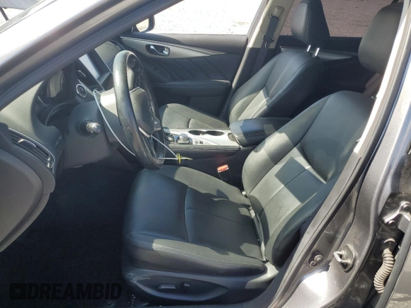 2019 Infiniti Q50 Luxe with VIN JN1EV7AP1KM542816, listed as a Copart auction lot 59216945 with 64,029 mi miles and Salvage title. Bid and sale history available at DreamBid. Image 7.
