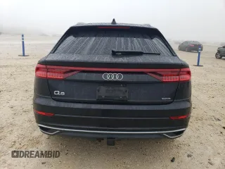 2020 Audi Q8 Premium Plus with VIN WA1BVAF10LD000667, listed as a Copart auction lot 43176355 with 71,253 mi miles and Salvage Title. Bid and sale history available at carsss.com. Image 6.