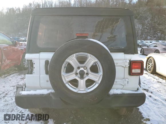 2020 Jeep Wrangler Unlimited Sport Altitude with VIN 1C4HJXDG0LW201057, listed as a Copart auction lot 86250234 with 38,237 mi miles and Salvage title. Bid and sale history available at DreamBid. Image 6.