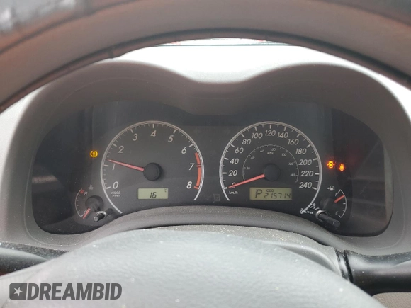 2010 Toyota Corolla with VIN 2T1BU4EE3AC451732, listed as a Copart auction lot 61866625 with 215,714 mi miles and Clean title. Bid and sale history available at DreamBid. Image 9.