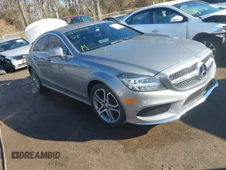 2015 Mercedes-Benz CLS-Class CLS 400 with VIN WDDLJ6HB2FA151384, listed as a IAAI auction lot 41114918 with 15,070 mi miles. Bid and sale history available at carsss.com. Image 1.