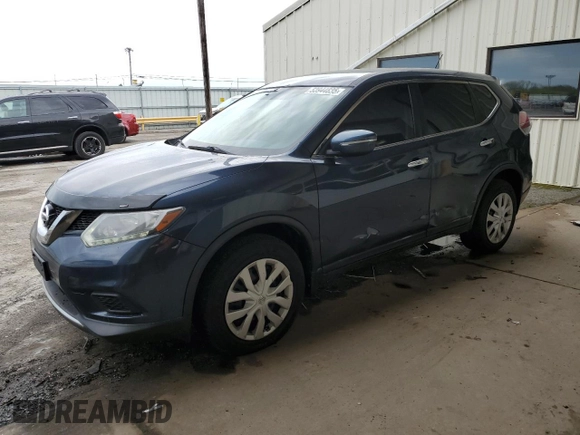 2015 Nissan Rogue SV with VIN KNMAT2MV6FP526890, listed as a Copart auction lot 53944835 with 121,890 mi miles and Clean Title. Bid and sale history available at carsss.com. Image 1.