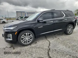 2022 Chevrolet Traverse High Country z VIN 1GNEVNKW6NJ133098, wystawiony jako Copart lot #59689065 z przebiegiem 52 627 mil mil oraz Czysty tytuł • Clean title. Historia ofert i sprzedaży dostępna na DreamBid. Obrazek 1.