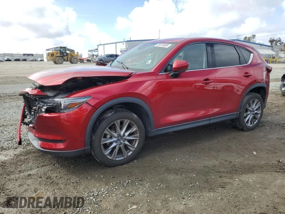 2021 Mazda CX-5 Grand Touring with VIN JM3KFADM1M1395789, listed as a Copart auction lot 45479385 with 38,179 mi miles and Salvage Title. Bid and sale history available at carsss.com. Image 1.