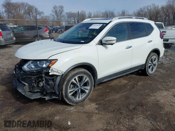 2019 Nissan Rogue SL with VIN 5N1AT2MV9KC784379, listed as a IAAI auction lot 41532650 with 99,338 mi miles and . Bid and sale history available at carsss.com. Image 2.