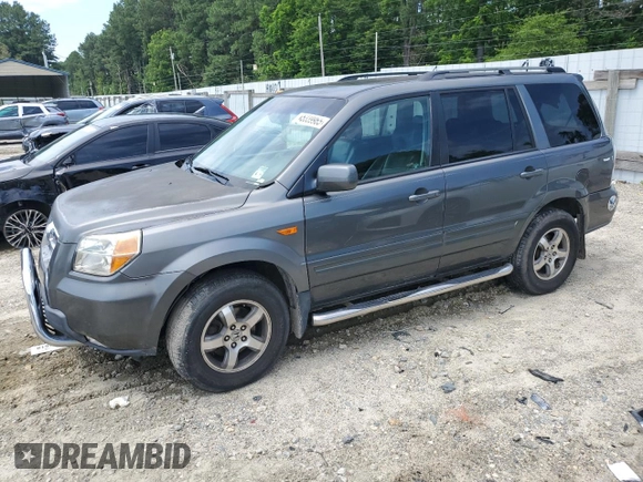 2007 Honda Pilot EX-L with VIN 2HKYF18537H536008, listed as a Copart auction lot 65339965 with 123,456 mi miles and Clean title. Bid and sale history available at DreamBid. Image 1.