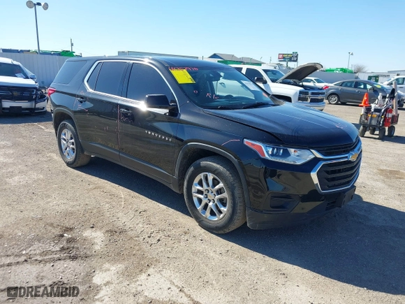 2020 Chevrolet Traverse LS with VIN 1GNERFKW9LJ206116, listed as a IAAI auction lot 41757975 with 136,546 mi miles. Bid and sale history available at carsss.com. Image 1.