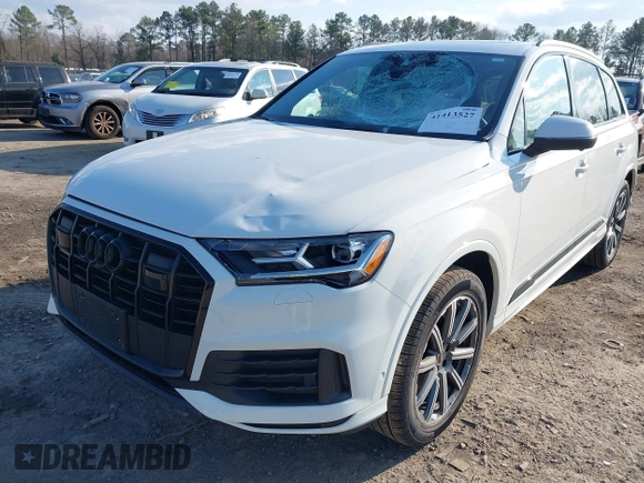 2022 Audi Q7 Premium Plus with VIN WA1LJBF75ND018515, listed as a IAAI auction lot 41413527 with 62,123 mi miles and . Bid and sale history available at DreamBid. Image 6.