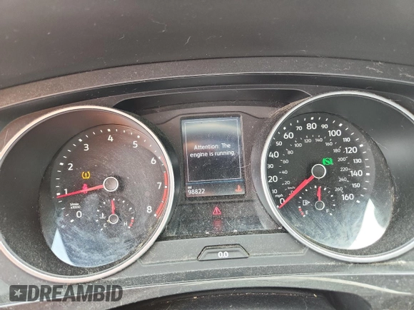 2018 Volkswagen Tiguan S с VIN 3VV1B7AX1JM087734, выставлен на аукционе Copart как лот 60317815 с пробегом 98 822 миль миль и Списание • Salvage title. История ставок и продаж доступна на DreamBid. Изображение 9.