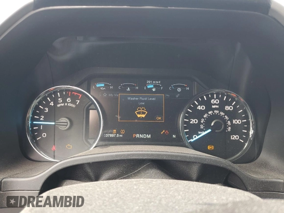2019 Ford F-150 XL with VIN 1FTEW1E40KFC80332, listed as a Copart auction lot 50628765 with 37,897 mi miles and Salvage Title. Bid and sale history available at carsss.com. Image 9.