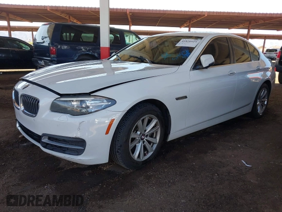 2014 BMW 5 Series 528i with VIN WBA5A5C57ED506543, listed as a IAAI auction lot 41820919 with 178,773 mi miles. Bid and sale history available at carsss.com. Image 2.