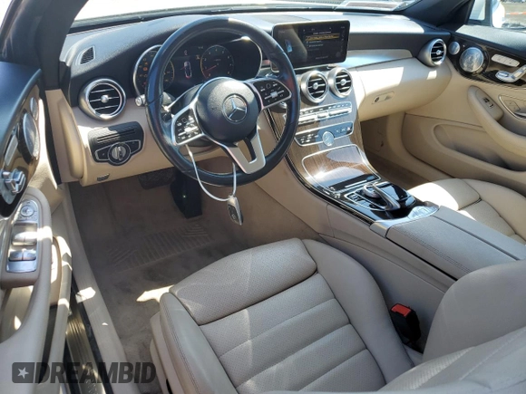 2019 Mercedes-Benz C 300 with VIN WDDWK8DB8KF870731, listed as a Copart auction lot 48304915 with 52,471 mi miles and Salvage Title. Bid and sale history available at carsss.com. Image 8.