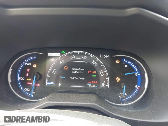 2023 Toyota RAV4 Hybrid XLE with VIN 4T3RWRFV0PU089720, listed as a IAAI auction lot 42016001 with 19,499 mi miles. Bid and sale history available at carsss.com. Image 7.