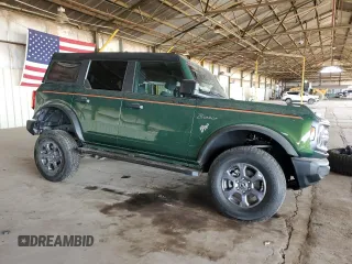 2023 Ford Bronco с VIN 1FMDE5BH4PLB62480, выставлен на аукционе Copart как лот 52214675 с пробегом 19 287 миль миль и Списание • Salvage title. История ставок и продаж доступна на DreamBid. Изображение 4.