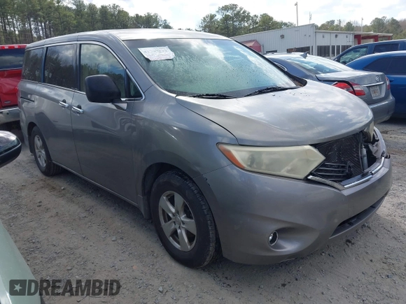 2012 Nissan Quest SL with VIN JN8AE2KP8C9051388, listed as a IAAI auction lot 41799522 with 192,601 mi miles and . Bid and sale history available at carsss.com. Image 1.