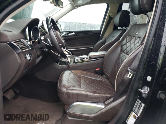 2018 Mercedes-Benz GLS 550 with VIN 4JGDF7DEXJB143439, listed as a Copart auction lot 43530955 with 98,405 mi miles and Salvage title. Bid and sale history available at DreamBid. Image 7.