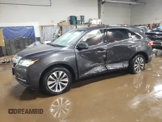 2014 Acura MDX Technology with VIN 5FRYD4H61EB028839, listed as a Copart auction lot 48285235 with 117,281 mi miles and Salvage title. Bid and sale history available at DreamBid. Image 1.