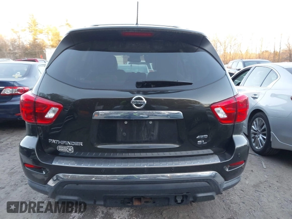 2017 Nissan Pathfinder SV with VIN 5N1DR2MM4HC630884, listed as a IAAI auction lot 41238925 with 114,622 mi miles. Bid and sale history available at carsss.com. Image 17.