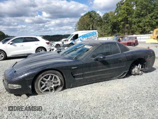 2003 Chevrolet Corvette Z06 with VIN 1G1YY12SX35132165, listed as a Copart auction lot 75960994 with 145,382 mi miles and Salvage Title. Bid and sale history available at carsss.com. Image 1.