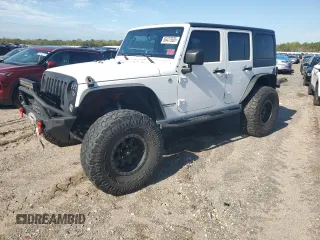 2014 Jeep Wrangler Unlimited Sport with VIN 1C4BJWDG4EL125251, listed as a Copart auction lot 56437605 with 76,867 mi miles and Clean Title. Bid and sale history available at DreamBid. Image 1.