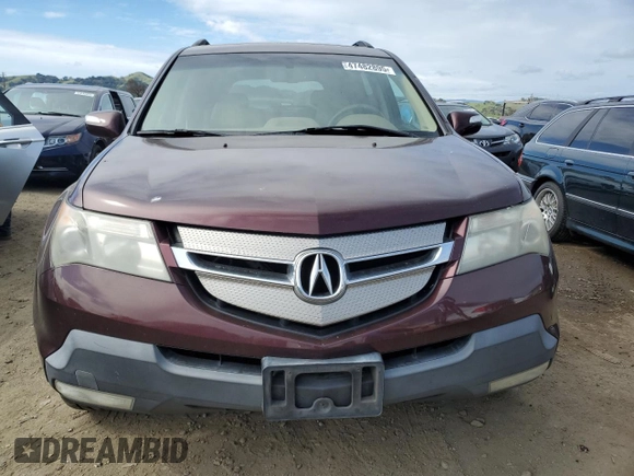 2009 Acura MDX Tech Pkg with VIN 2HNYD28629H533594, listed as a Copart auction lot 47482895 with 199,366 mi miles and Salvage Title. Bid and sale history available at carsss.com. Image 5.