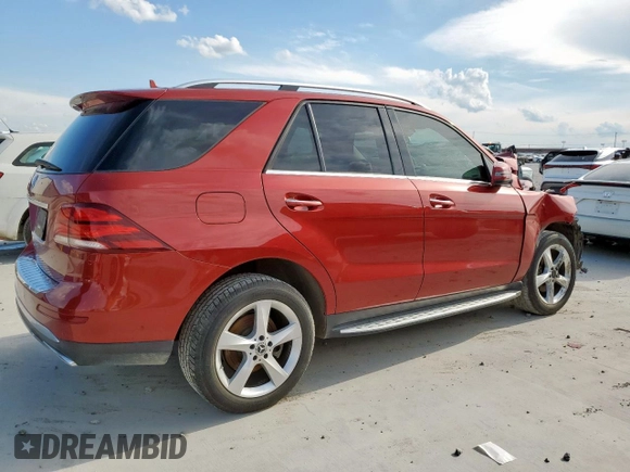 2018 Mercedes-Benz GLE 350 with VIN 4JGDA5JB5JB061874, listed as a Copart auction lot 64746555 with 96,356 mi miles and Salvage title. Bid and sale history available at DreamBid. Image 3.